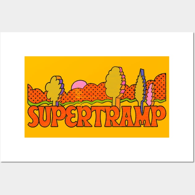Supertramp / Original Retro Style Design Wall Art by DankFutura